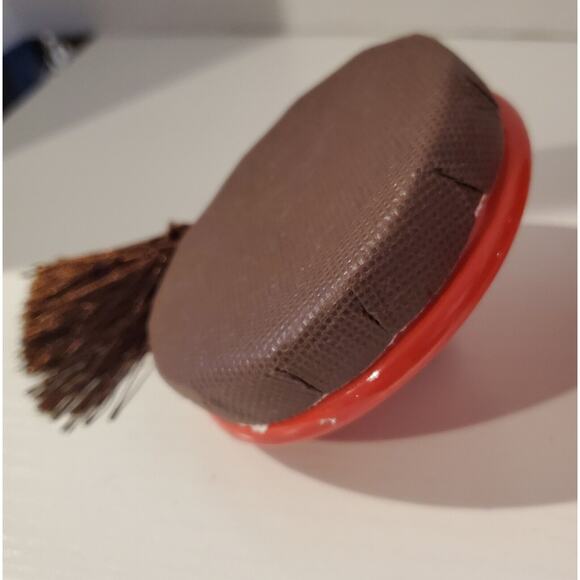 Red And Blue Decorative Urn With Suctioned On Lid With Tassle - Picture 10 of 10